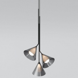 Подвесная люстра Eurosvet Enigma 70161/3 черный в интернет-магазине "Галерея света"