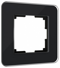 Рамка на 1 пост Werkel Elite (черный, стекло) W0012448 в интернет-магазине "Галерея света"
