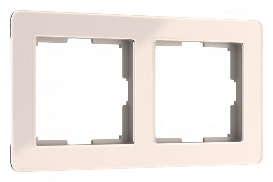 Рамка на 2 поста Werkel Acrylic (айвори) W0022743 в интернет-магазине "Галерея света"