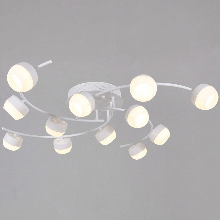 Люстра на штанге  90590-0.3-12 White в интернет-магазине "Галерея света"