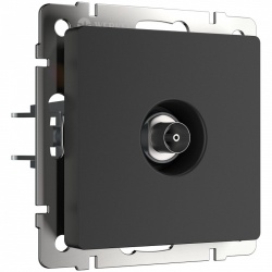 ТВ-розетка проходная без рамки Werkel черные матовый W1184008 в интернет-магазине "Галерея света"