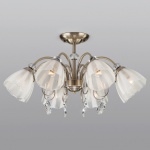 Люстра на штанге Eurosvet Floranse 30155/8 античная бронза в интернет-магазине "Галерея света"