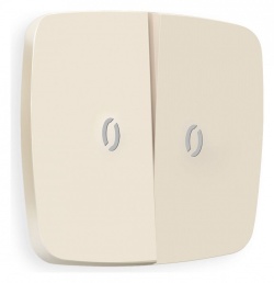 Клавиши для выключателя двухклавишного c подсветкой Ambrella Volt OMEGA OP3240 в интернет-магазине "Галерея света"