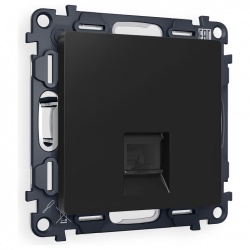 Розетка Ethernet RJ-45 и со шторками, без рамки Ambrella Volt ALFA MA812005 в интернет-магазине "Галерея света"