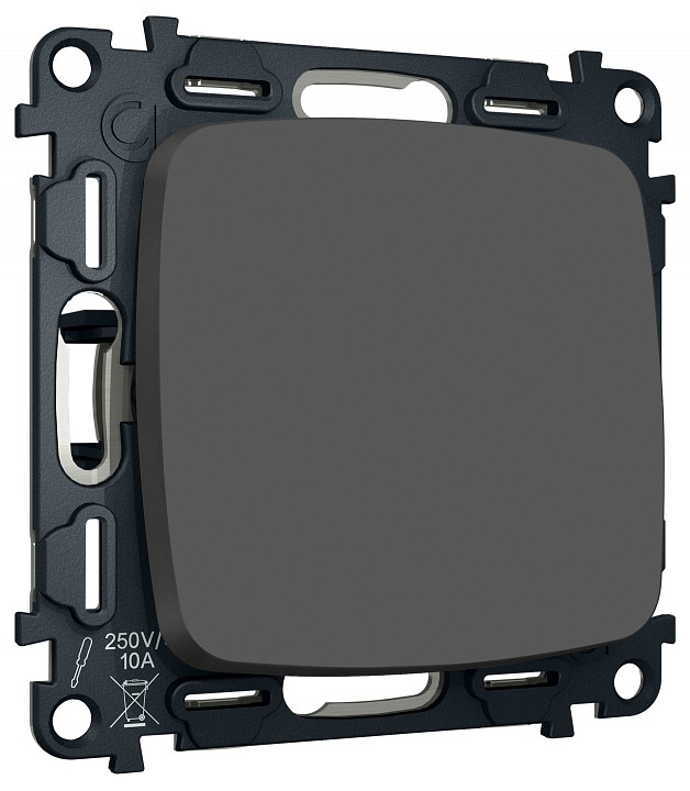 Выключатель самовозвратный одноклавишный без рамки Ambrella Volt MO MO901050 в интернет-магазине "Галерея света"