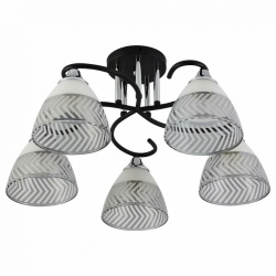 Потолочная люстра 11391 11391-0.3-05B BK+CR в интернет-магазине "Галерея света"