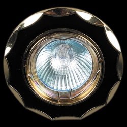 Встраиваемый светильник  01001-9.0-001AK MR16 BK+GD в интернет-магазине "Галерея света"