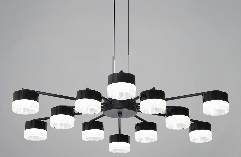 Подвесная люстра  19490-0.4-6+6 Black в интернет-магазине "Галерея света"