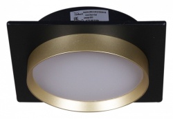 Встраиваемый светильник 53005 53005-9.0-001LD GX53 BK+GD в интернет-магазине "Галерея света"