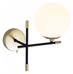 Бра Arte Lamp Arkab A2225AP-1BK в интернет-магазине "Галерея света"