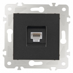 Розетка Ethernet RJ-45 без рамки Arte Milano am-203 203.45-1.black в интернет-магазине "Галерея света"