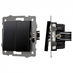 Выключатель проходной двухклавишный без рамки Arlight SWT 049893 в интернет-магазине "Галерея света"