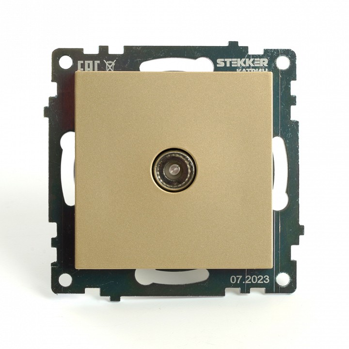 ТВ-розетка без рамки Stekker Катрин 49228 в интернет-магазине "Галерея света"
