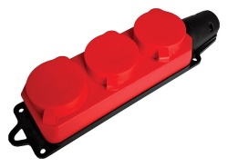 Розетка переносная разборная с заземлением и крышкой Stekker Одри 49401 в интернет-магазине "Галерея света"