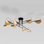 Потолочная люстра Eurosvet Grazia 70148/8 черный/золото в интернет-магазине "Галерея света"