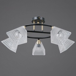 Люстра на штанге ILLUMICO IL0850 IL0850-5CSQ-25BKAB ELITE в интернет-магазине "Галерея света"