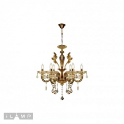 Подвесная люстра iLamp Asia 81069-6 BR в интернет-магазине "Галерея света"