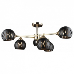 Люстра на штанге Imex MD.4211 MD.4211-6-S-GD+FGD в интернет-магазине "Галерея света"