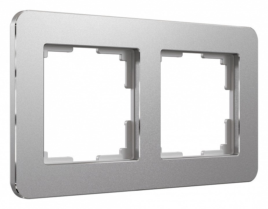 Рамка на 2 поста Werkel Platinum (алюминий) W0022606 в интернет-магазине "Галерея света"