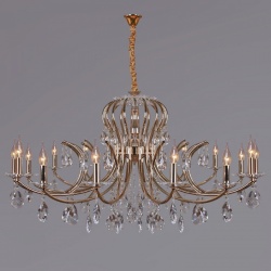 Подвесная люстра ILLUMICO  IL2326-16POR-39 GD в интернет-магазине "Галерея света"