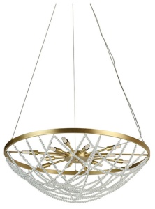 Подвесная люстра Newport ЭЛЬВИРА 8650/70 C brass в интернет-магазине "Галерея света"