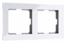 Рамка на 2 поста Werkel Acrylic (белый) W0022701 в интернет-магазине "Галерея света"