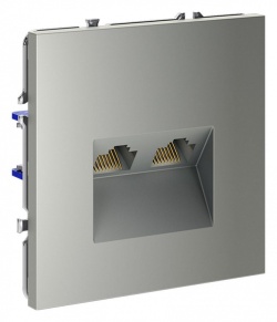 Розетка двойная Ethernet RJ-45 без рамки Voltum S70 VLS060205 в интернет-магазине "Галерея света"