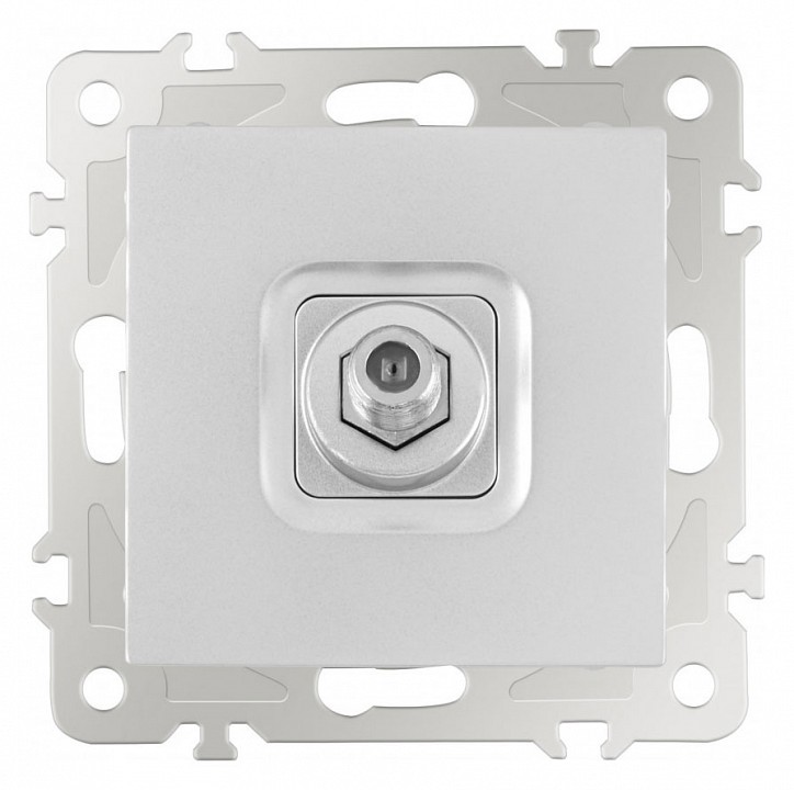 ТВ-розетка без рамки Arte Milano am-206 206.42-1.silver в интернет-магазине "Галерея света"