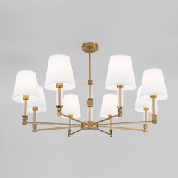 Люстра на штанге Eurosvet Conso 60145/8 латунь в интернет-магазине "Галерея света"