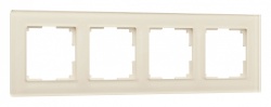 Рамка на 4 поста Werkel Favorit (молочный, стекло) W0041141 в интернет-магазине "Галерея света"