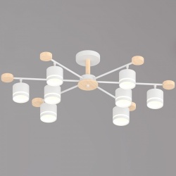 Люстра на штанге 78730 78730-0.3-08 GX53 WH+WOOD в интернет-магазине "Галерея света"