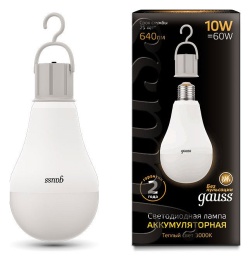 Лампа светодиодная Gauss LED A60 E27 10Вт 3000K 102402100 в интернет-магазине "Галерея света"