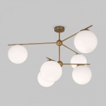 Люстра на штанге Eurosvet Marbella 60147/6 латунь в интернет-магазине "Галерея света"