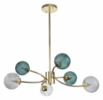 Люстра на штанге Indigo Selva 11032/6R Gold в интернет-магазине "Галерея света"