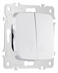 Выключатель для жалюзи без рамки Arte Milano 205 205.38-2.silver в интернет-магазине "Галерея света"