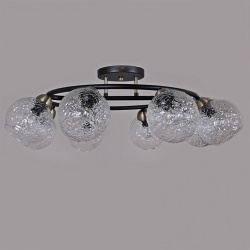 Потолочная люстра ILLUMICO  IL0296-8CSQ-79 BK AB в интернет-магазине "Галерея света"