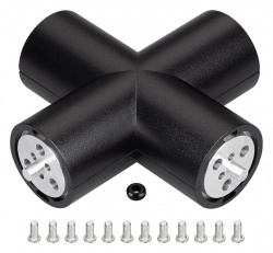 Соединитель угловой X-образный накладной Arlight ROUND 050544 в интернет-магазине "Галерея света"