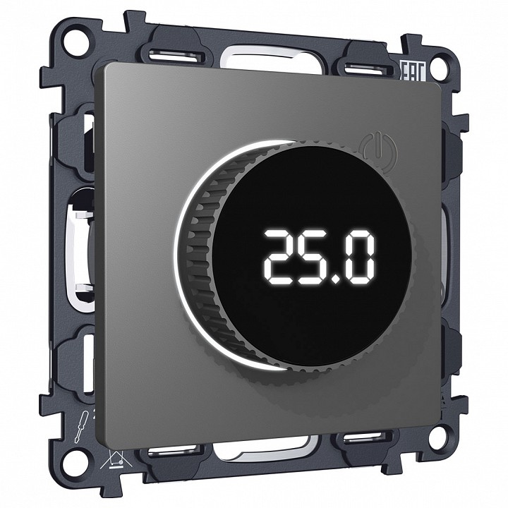 Терморегулятор электромеханический для теплого пола без рамки Ambrella Volt ALFA MA655810 в интернет-магазине "Галерея света"