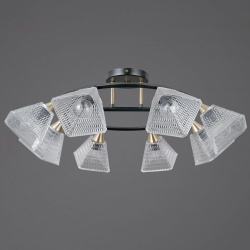 Люстра на штанге ILLUMICO IL0850 IL0850-8CSQ-25BKAB ELITE в интернет-магазине "Галерея света"