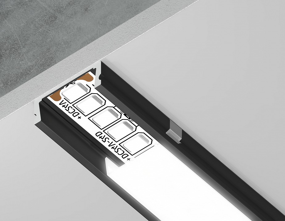 Профиль накладной Ambrella Light GP GP1700BK в интернет-магазине "Галерея света"