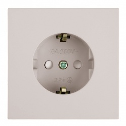 Розетка с заземлением и со шторкой Stekker Мия 50484 в интернет-магазине "Галерея света"