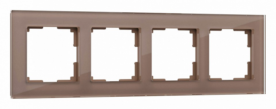 Рамка на 4 поста Werkel Favorit (латте, стекло) W0041142 в интернет-магазине "Галерея света"