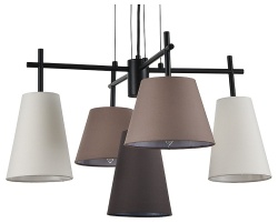 Подвесная люстра Indigo Abbinare 13032/5P Black в интернет-магазине "Галерея света"