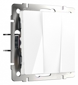 Клавиши для выключателя трехклавишного Werkel белый W1130001 в интернет-магазине "Галерея света"