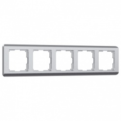 Рамка на 5 постов Werkel Stream (серебряный) W0052106 в интернет-магазине "Галерея света"