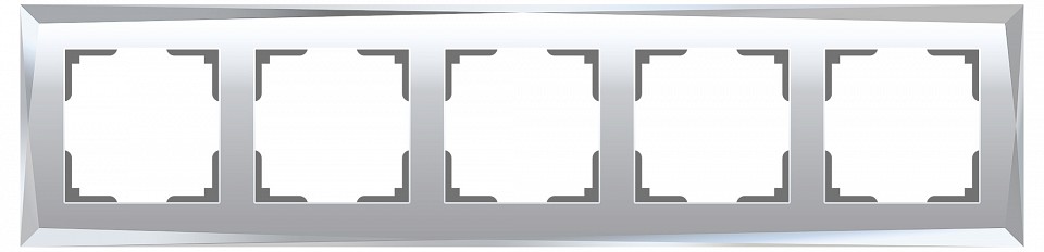 Рамка на 5 постов Werkel Diamant (зеркальный) W0051220 в интернет-магазине "Галерея света"