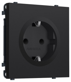 Розетка с заземлением и со шторкой, без рамки Ambrella Volt MS MS987010 в интернет-магазине "Галерея света"