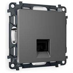 Розетка Ethernet RJ-45 и со шторками, без рамки Ambrella Volt ALFA MA662005 в интернет-магазине "Галерея света"