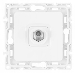 ТВ-розетка без рамки Arte Milano am-217 217.42-1.white в интернет-магазине "Галерея света"