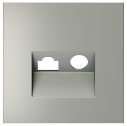 Накладка для ТВ-розетки и RJ-11 или RJ-45 Voltum S70 VLS002705 в интернет-магазине "Галерея света"